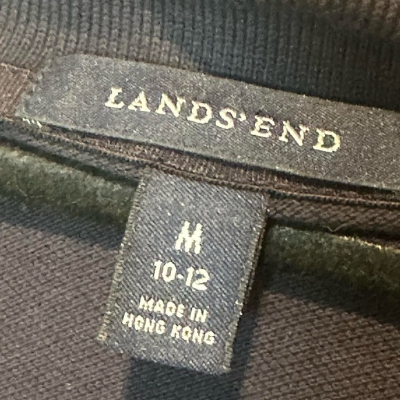 Lands' End Women's Navy Polo Shirt Medium - Picture 4 of 4